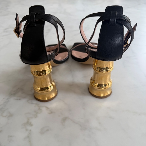 Gia Couture Gold Heel Sandal - Picture 8 of 8